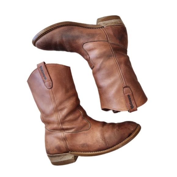 VINTAGE KNAPP WORK LEATHER BOOTS Vibram sole, Men's 10.5 - Picture 2 of 10